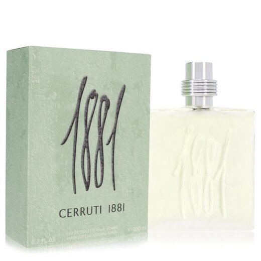 Nino Cerruti 1881 Eau De Toilette Spray 6.8 oz for Men with green box and clear bottle