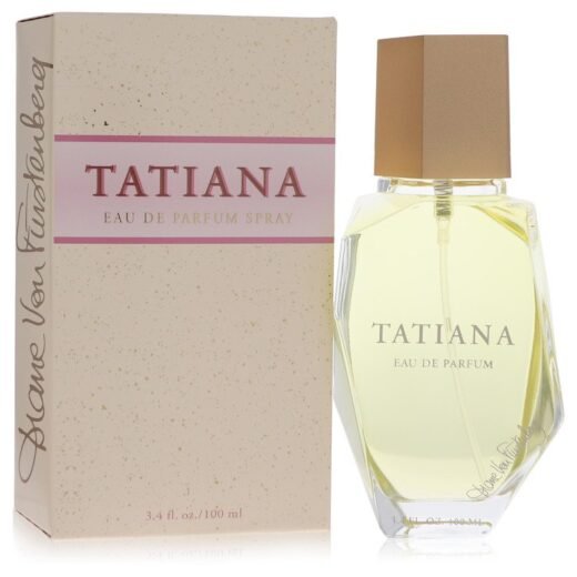 Tatiana by Diane Von Furstenberg Eau De Parfum Spray 3.4 oz bottle and box with gold cap and pink accents
