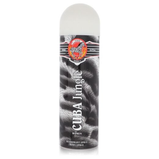 Cuba Jungle Zebra deodorant spray 2.5 oz for women by Fragluxe with zebra print design