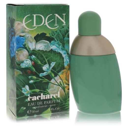 Cacharel Eden Eau De Parfum Spray for Women 30ml with green floral box and matching green bottle