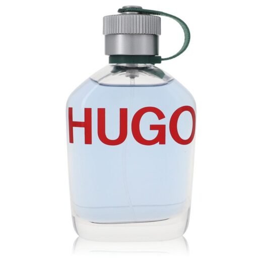 Hugo Boss Eau De Toilette Spray tester bottle with red HUGO logo and silver cap, 4.2 oz for men