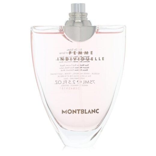 Mont Blanc Individuelle Eau De Toilette tester spray 2.5 oz for women in clear pink glass bottle
