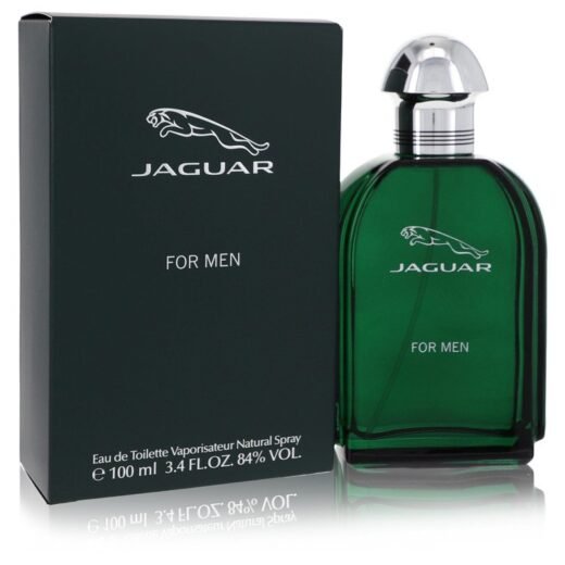 Jaguar for Men Eau De Toilette Spray 3.4 oz with green bottle and matching box