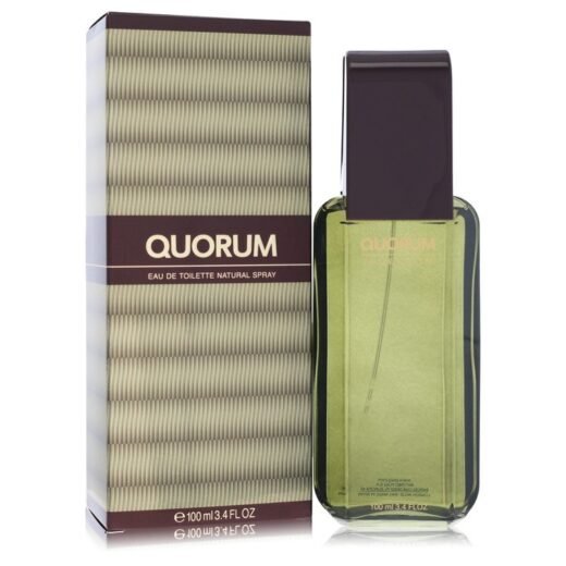 Quorum by Antonio Puig 3.4 oz eau de toilette spray for men with box and bottle