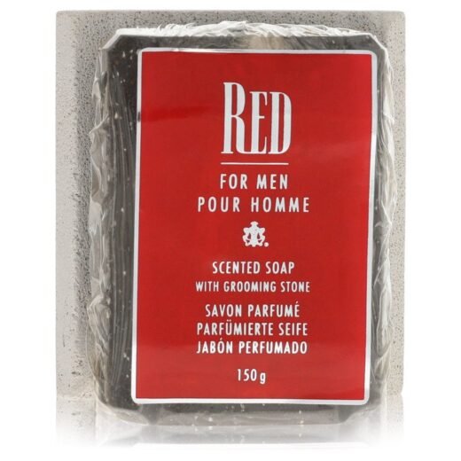 Giorgio Beverly Hills Red for Men scented soap 150g with grooming stone in clear packaging, red label