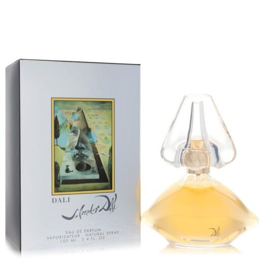 Salvador Dali Parfum De Toilette Spray 3.4 oz bottle with branded box featuring surreal artwork