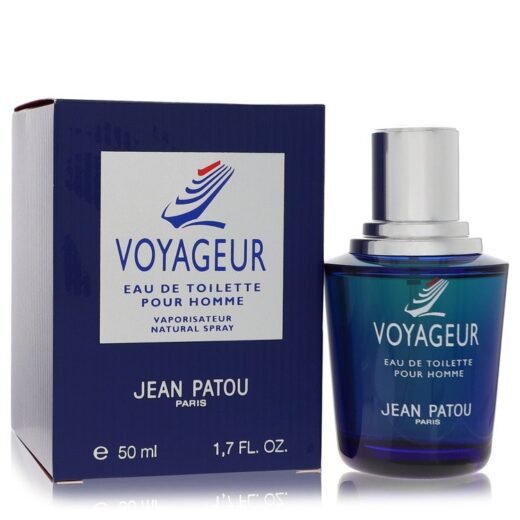 Jean Patou Voyageur Eau De Toilette Spray for men, 1.7 oz, blue bottle with matching box