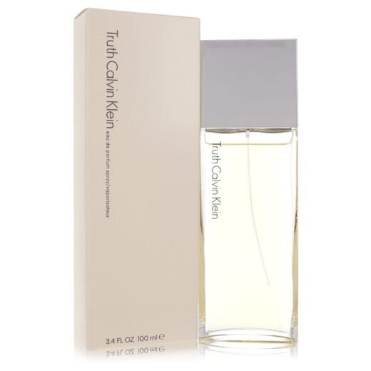 Truth by Calvin Klein Eau De Parfum Spray 3.4 oz bottle and beige box for women