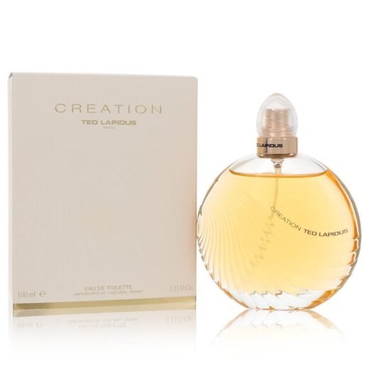 Ted Lapidus Creation Eau De Toilette Spray 3.4 oz for women with box and round bottle