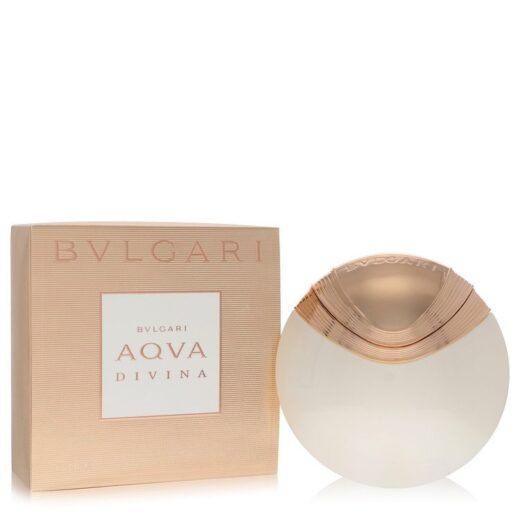 Bvlgari Aqua Divina Eau De Toilette Spray 2.2 oz with matching beige box for women