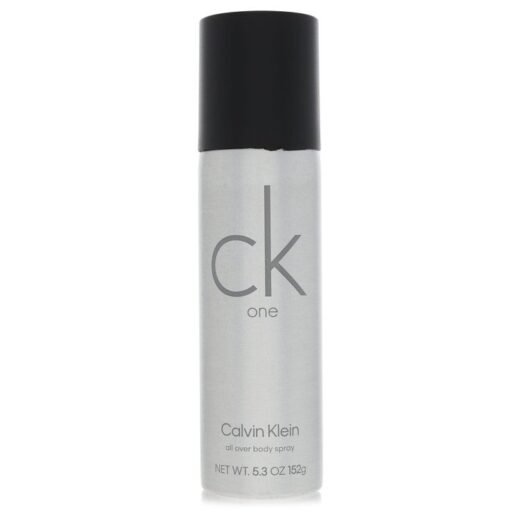 Calvin Klein CK One unisex body spray 5.3 oz silver can with black cap
