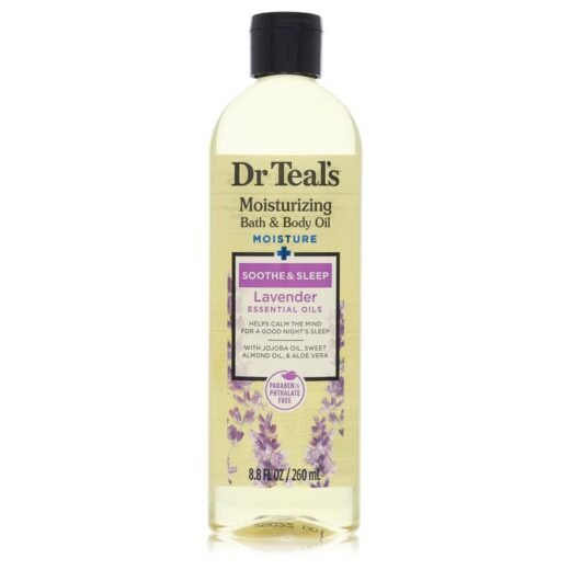Dr Teal's Bath Oil Sooth & Sleep with Lavender by Dr Teal's Pure Epsom Salt Body Oil Sooth & Sleep with Lavender 8.8 oz for Women
