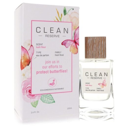 Clean Reserve Lush Fleur by Clean Eau De Parfum Spray (Butterfly Edition) 3.4 oz for Women
