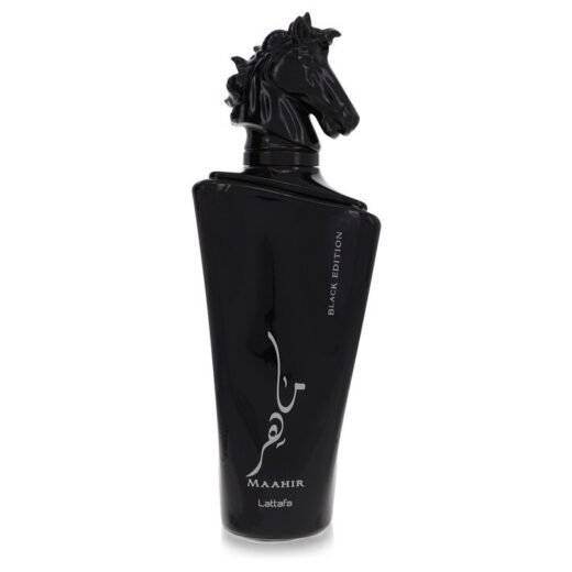 Maahir Black Edition by Lattafa Eau De Parfum Spray (Unisex Unboxed) 3.4 oz for Women