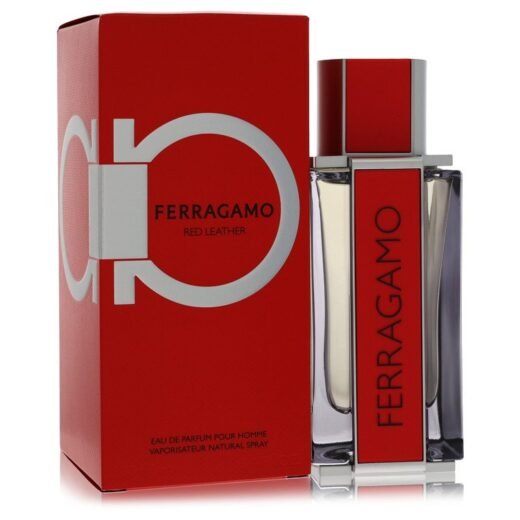 Salvatore Ferragamo Red Leather by Salvatore Ferragamo Eau De Parfum Spray 3.4 oz for Men