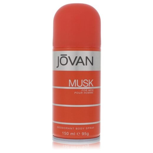 Jovan Musk for Men deodorant spray 150 ml orange and silver can with rounded cap
