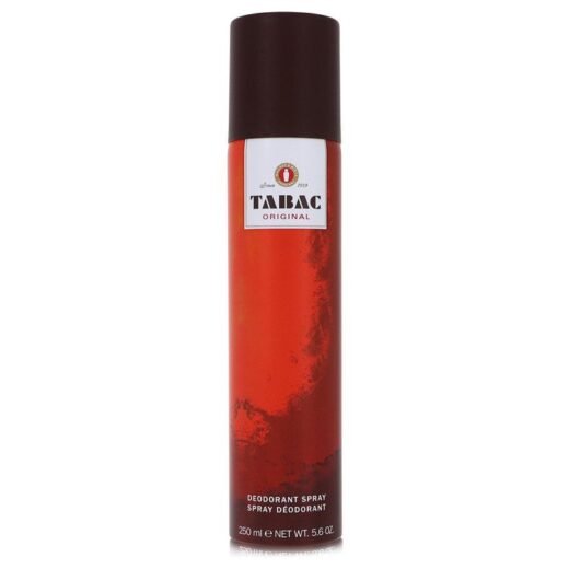 Tabac Original deodorant spray for men by Maurer & Wirtz, 250 ml, red and brown can, 5.6 oz