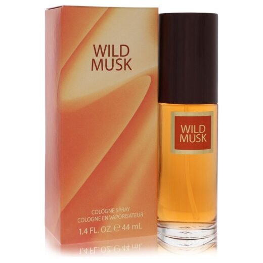 Coty Wild Musk cologne spray 1.4 oz for women with orange box and brown cap bottle