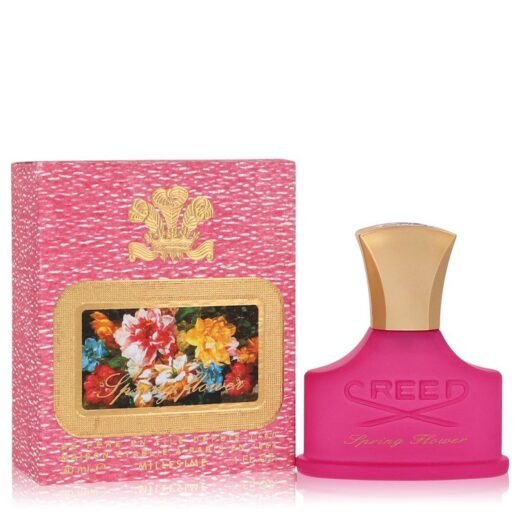 Creed Spring Flower Eau De Parfum 1 oz for women with pink and gold bottle and matching floral box
